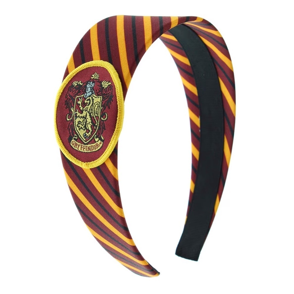Harry Potter Gryffindor Headband Hogwarts House Crest Red Gold Striped